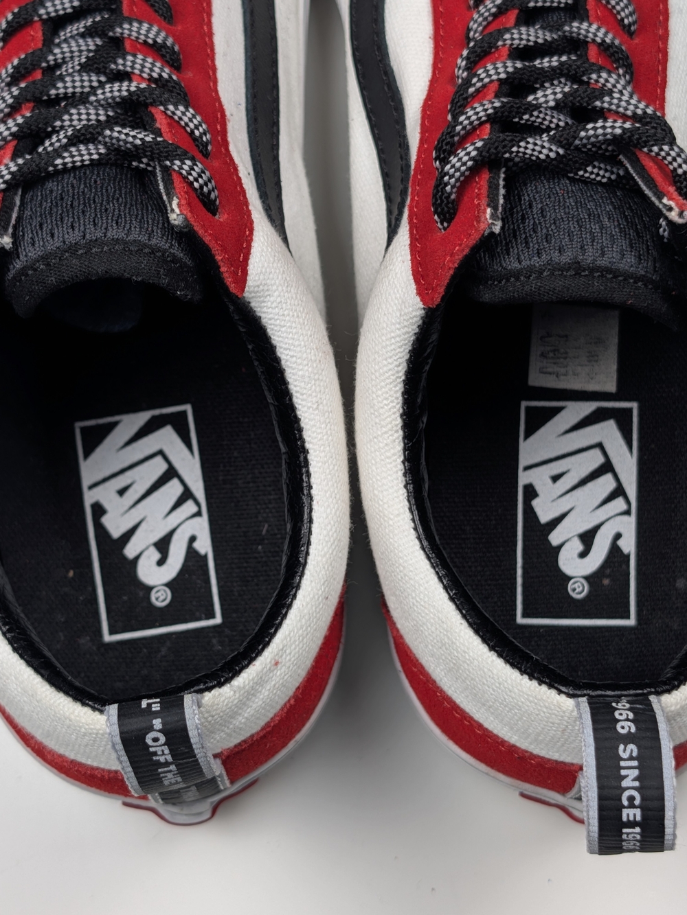 Vans Old Skool 1966 Since Off The Wall Red/White Sneakers Mens 7.5 Womens 9 - Picture 7 of 8